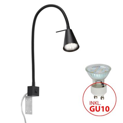 Briloner 2080-015 - LED vägglampa COMFORT LIGHT 1xGU10/5W/230V svart