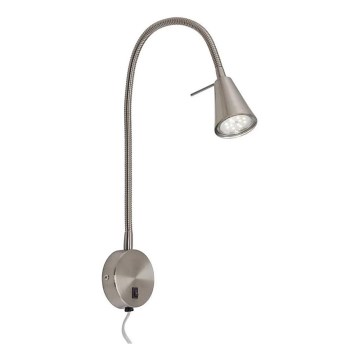 Briloner 2082-012 - LED flexibel vägglampa COMFORT LIGHT 1xGU10/5W/230V matt krom