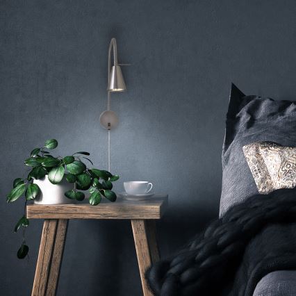 Briloner 2082-012 - LED vägglampa COMFORT LIGHT 1xGU10/5W/230V matt krom