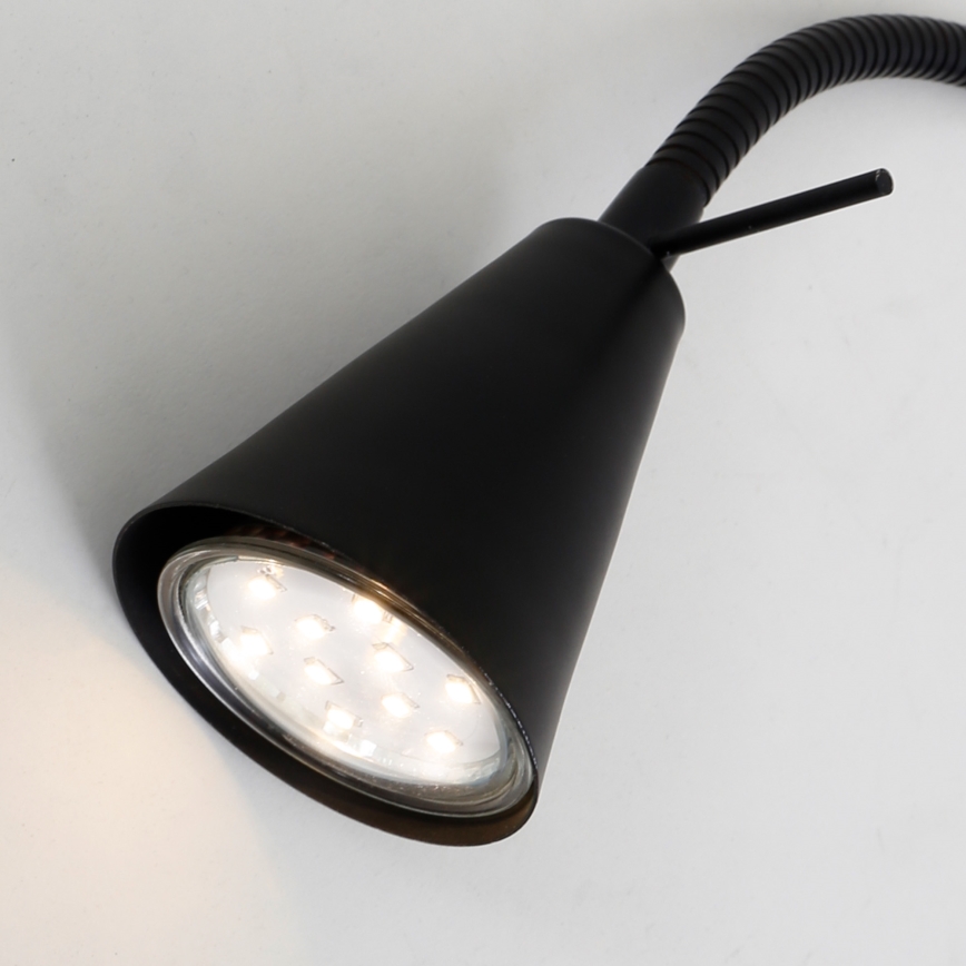Briloner 2082-015 - LED vägglampa COMFORT LIGHT 1xGU10/5W/230V svart