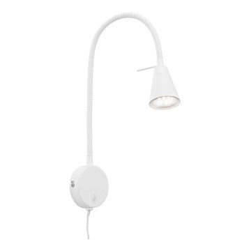 Briloner 2082-016 - LED flexibel vägglampa COMFORT LIGHT 1xGU10/5W/230V vit