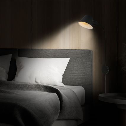 Briloner 2089-015 - Flexibel vägglampa BRELLO 1xE27/10W/230V svart