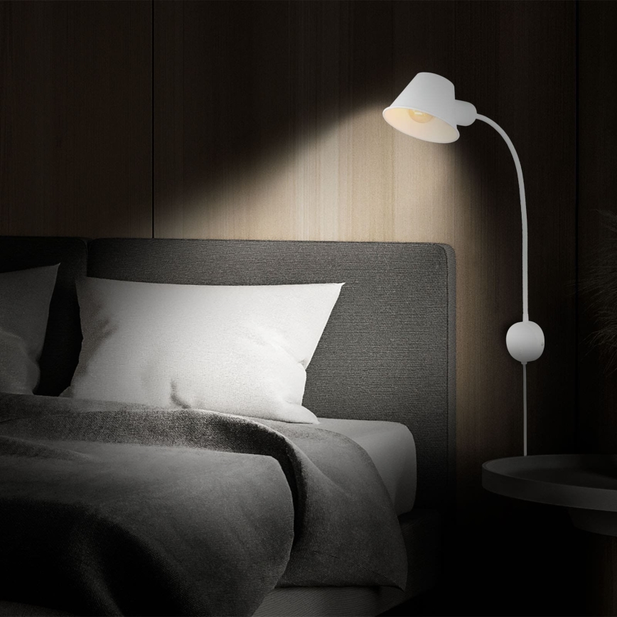 Briloner 2089-016 - Flexibel vägglampa BRELLO 1xE27/10W/230V vit