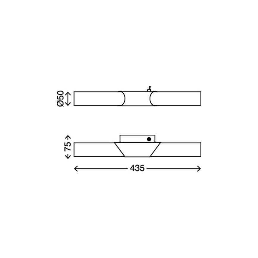 Briloner 2125-022 - Spegelbelysning SPLASH 2xE14/40W/230V