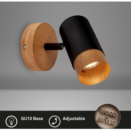 Briloner 2144015 - Väggspotlight SPOT 1xGU10/9W/230V