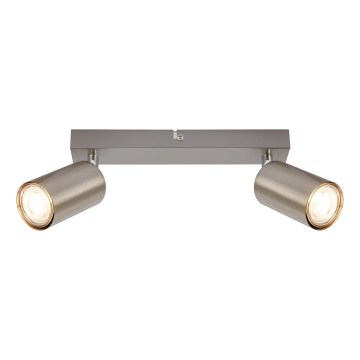 Briloner 2172-022 - Spotlampa SPOT 2xGU10/9W/230V matt krom