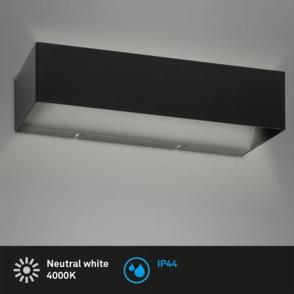 Briloner 2204-015 - LED vägglampa för utomhusbruk LED/8W/230V IP44 svart