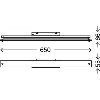 Briloner 2240-118 - LED dimbar badrumsspegelbelysning COOL&COSY LED/8W/230V 2700/4000K IP44