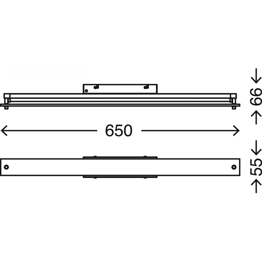 Briloner 2240-118 - LED dimbar badrumsspegelbelysning COOL&COSY LED/8W/230V 2700/4000K IP44