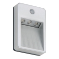 Briloner 2278-031 - LED trappbelysning för utomhusbruk med sensor 3xLED/0,06W/3xAAA IP54