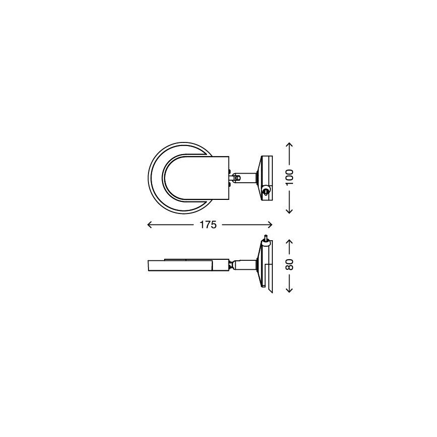 Briloner 2297-018 - LED spegelbelysning SURF 1xLED/4,5W/230V