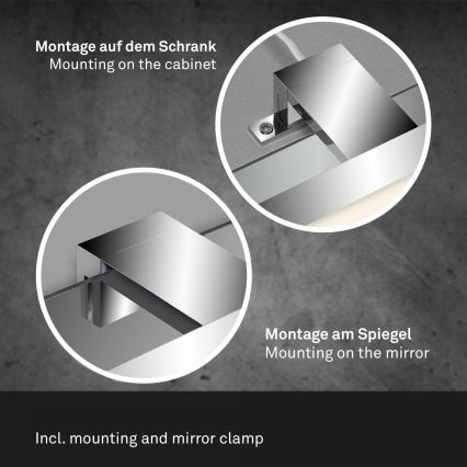 Briloner 2299-018 - LED dimbar badrumsspegelbelysning COOL&COSY LED/8W/230V 2700/4000K IP44