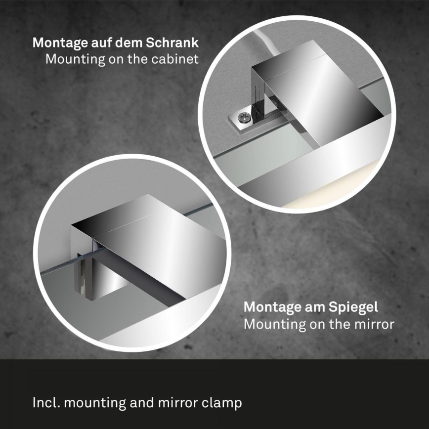 Briloner 2299-018 - LED dimbar badrumsspegelbelysning COOL&COSY LED/8W/230V 2700/4000K IP44
