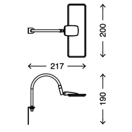 Briloner 2664-012 - LED vägglampa UNO LED/5W/230V mattkrom
