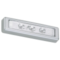 Briloner 2689-034 - LED Orienteringslampa med touch funktion LERO LED/0,18W/3xAAA silver