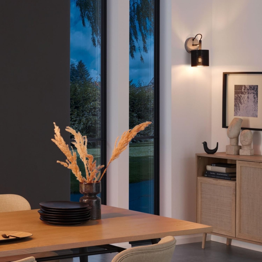 Briloner 2737-014 - Vägglampa SILVER CRAFTED 1xE14/25W/230V