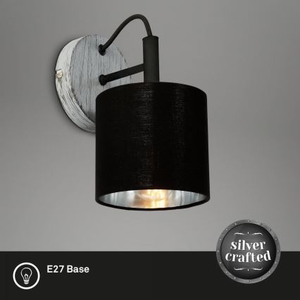 Briloner 2737-014 - Vägglampa SILVER CRAFTED 1xE14/25W/230V