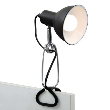 Briloner 2790-015 - Klämlampa FIX 1xE14/8W/230V svart/blank krom