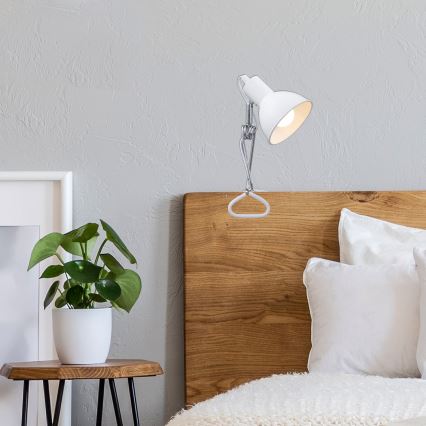 Briloner 2790-016 - Lampa med klämma FIX 1xE14/8W/230V vit