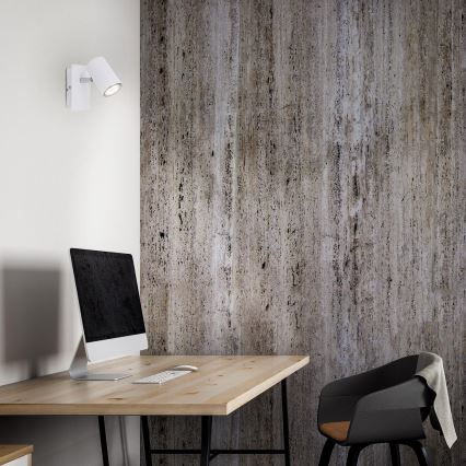 Briloner 2857-016 - väggspotlight SPOT 1xGU10/40W/230V vit