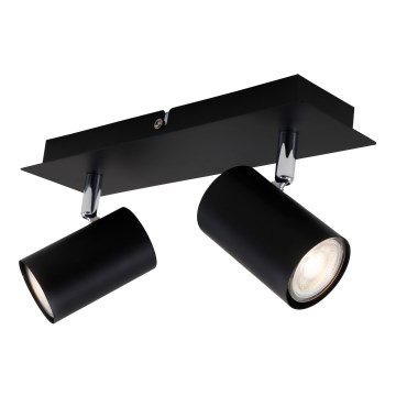 Briloner 2857-025 - Spotlight SPOT 2xGU10/40W/230V svart