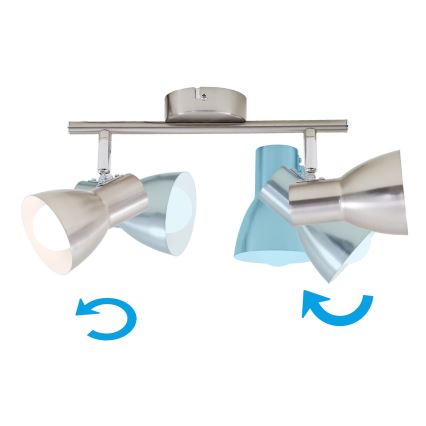 Briloner 2860-022 - Spotlight 2xE14/25W/230V