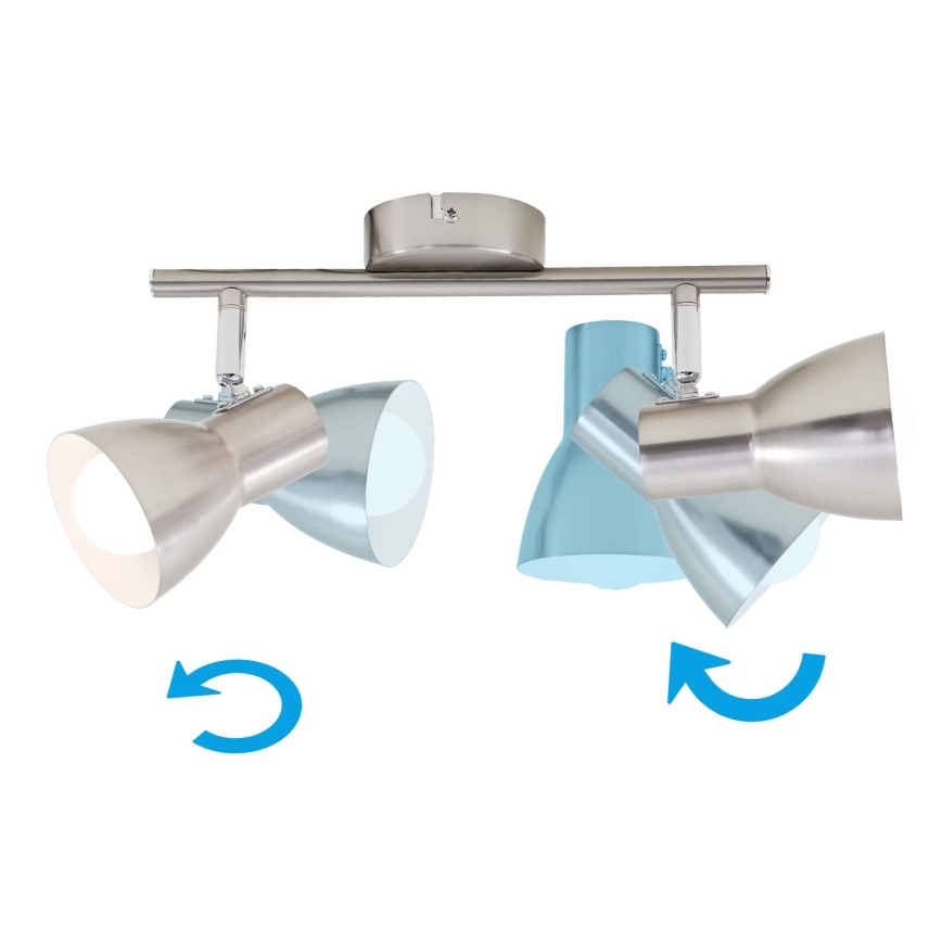 Briloner 2860-022 - Spotlight 2xE14/25W/230V