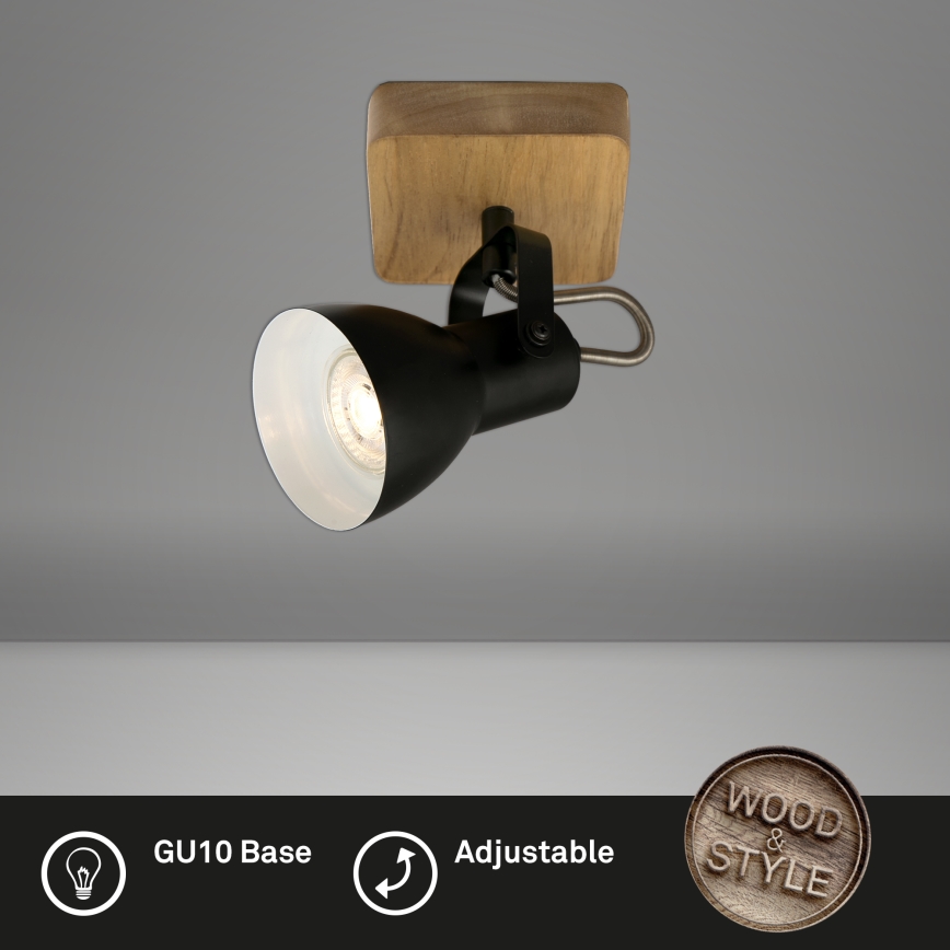 Briloner 2902-015 - Spotlight SPOT 1xGU10/35W/230V gummiträd