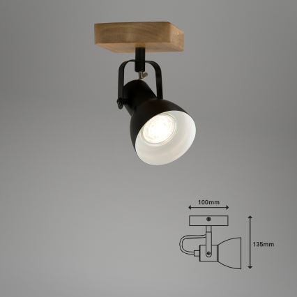 Briloner 2902-015 - Spotlight SPOT 1xGU10/35W/230V gummiträd