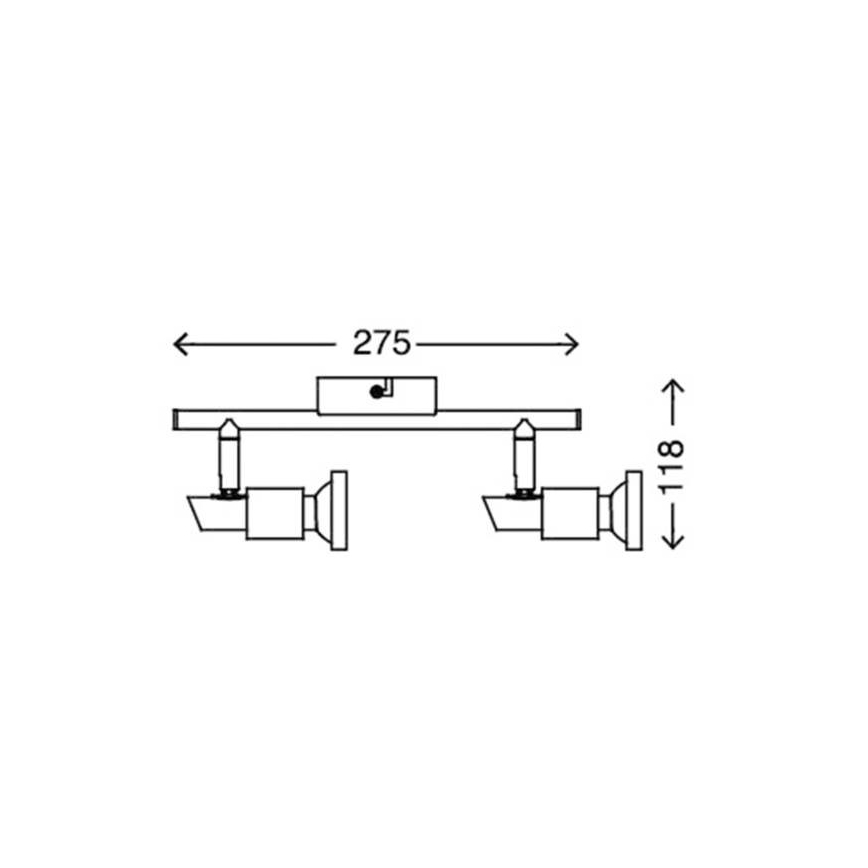 Briloner 2991-022 – LED Spotlight COOL 2×GU10/3W/230V