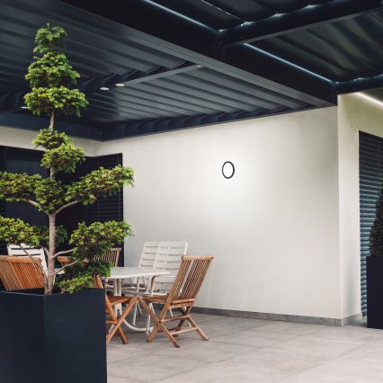 Briloner 3008-015 - LED taklampa LED/8W/230V diameter 21 cm svart IP44