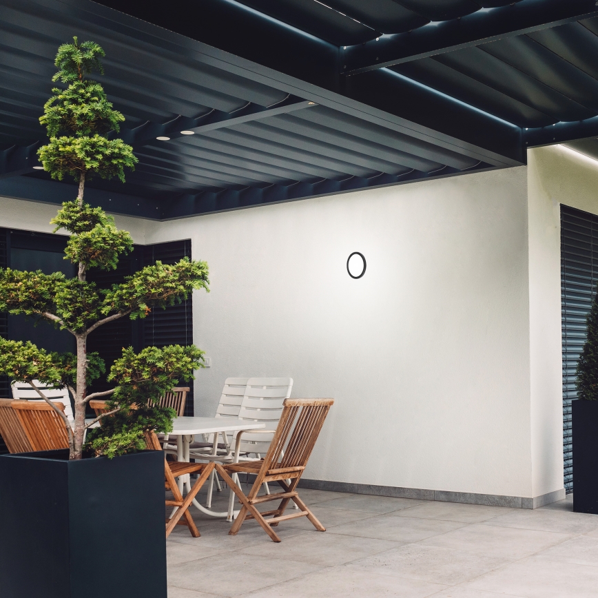 Briloner 3008-015 - LED taklampa LED/8W/230V diameter 21 cm svart IP44