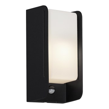 Briloner 3017-015 - Utomhus vägglampa med sensor 1xE27/12W/230V IP44