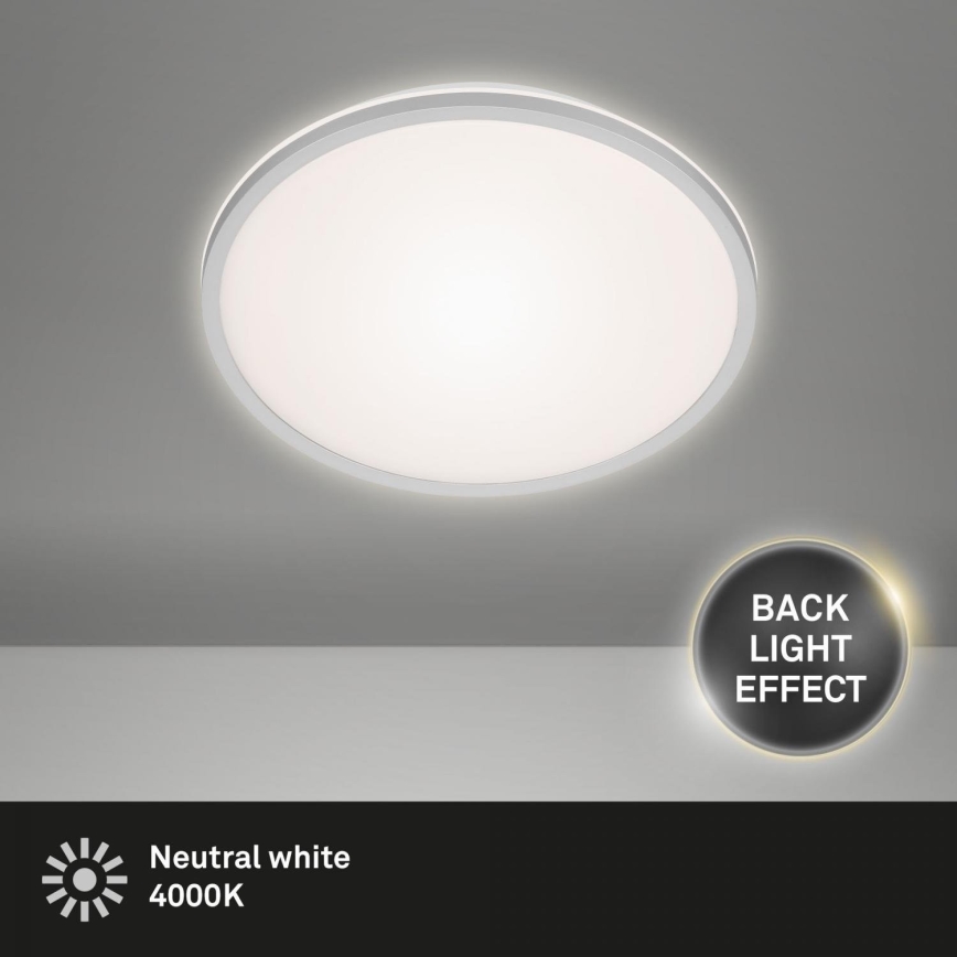 Briloner 3046-014 - LED taklampa LED/15W/230V 4000K diameter 28 cm silver