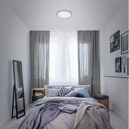 Briloner 3048-014 - LED Taklampa RUNA LED/18W/230V silver