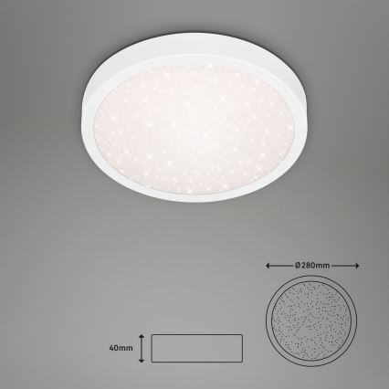 Briloner 3048-016 - LED taklampa RUNA LED/18W/230V vit