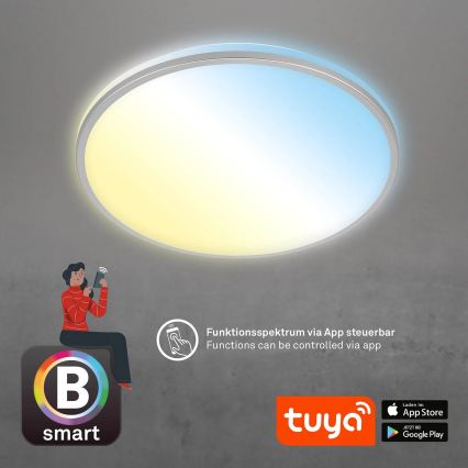Briloner 3065-014 - LED dimbar takarmatur IVY LED/42W/230V Wi-Fi Tuya Ø 49 cm + fjärrkontroll