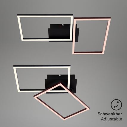 Briloner 3149-018 - LED Justerbar ljusstyrka fäst Ljuskrona  FRAME 2xLED/15W/230V + Fjärrkontroll