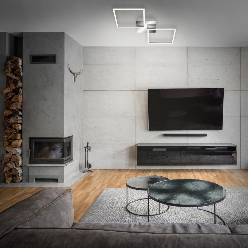 Briloner 3182-018 - LED Dimbar taklampa FRAME 2xLED/15,5W/230V