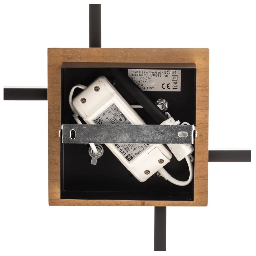 Briloner 3210-014 - LED Dimbar taklampa FRAME 2xLED/11W/230V brun