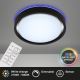 Briloner 3227-015 - LED RGB dimbar taklampa med sensor TALENA LED/24W/230V svart + fjärrkontroll