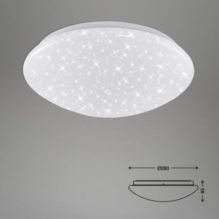 Briloner 3360-016 - LED taklampa för badrum STARRY SKY LED/12W/230V IP44
