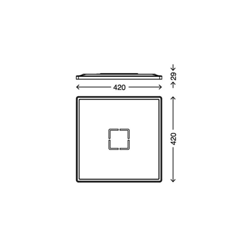 Briloner 3393-015 - LED taklampa FREE LED/22W/230V 42x42 cm