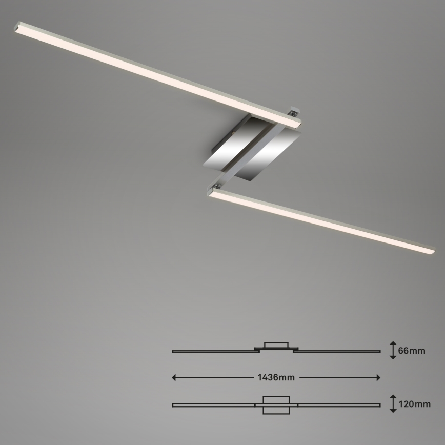 Briloner 3500-018 - LED fäst ljuskrona STAFF 2xLED/6W/230V