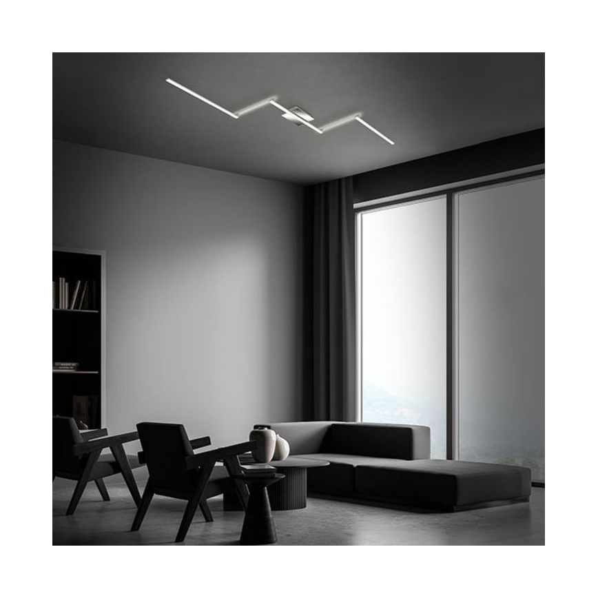 Briloner 3501-018 - LED fäst ljuskrona STAFF 5xLED/4,8W/230V matt krom