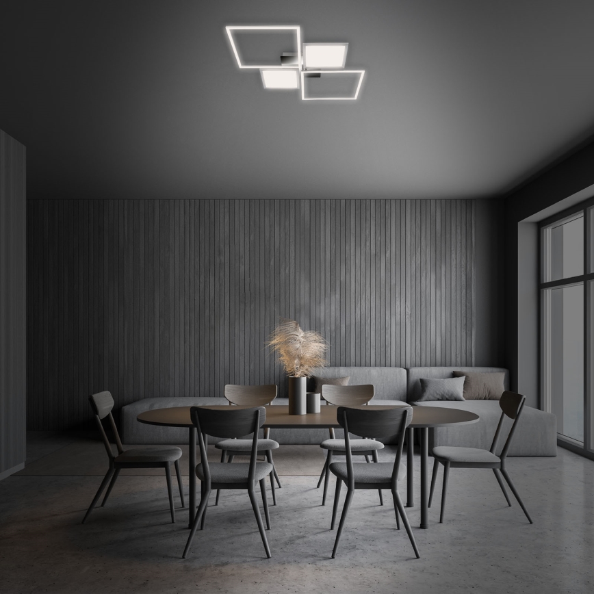 Briloner 3530-018 - Dimbar LED ytmonterad ljuskrona FRAME LED/40W/230V 3000-6500K + fjärrkontroll