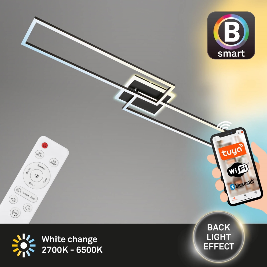 Briloner 3538-015 - LED ljusreglerad ljuskrona FRAME 2xLED/20W/230V 2700-6500K Wi-Fi Tuya + fjärrkontroll