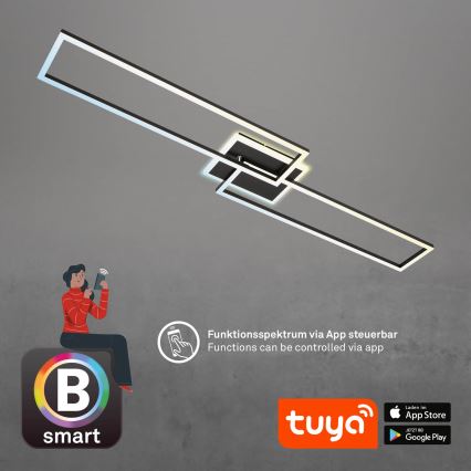 Briloner 3538-015 - LED ljusreglerad ljuskrona FRAME 2xLED/20W/230V 2700-6500K Wi-Fi Tuya + fjärrkontroll