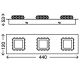 Briloner 3549-038 - LED Takbelysning NOBLE 3xLED/5W/230V