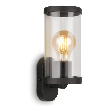 Briloner 3600-015 - Vägglampa för utomhusbruk KAIRO 1xE27/12W/230V IP44 svart